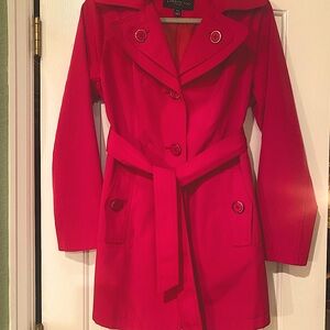 London Fog Trench coat. Beautiful red color.